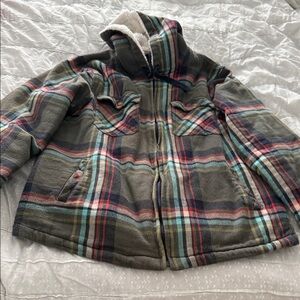 Legendary Whitetails Women’s Plaid Shacket - Green and Red